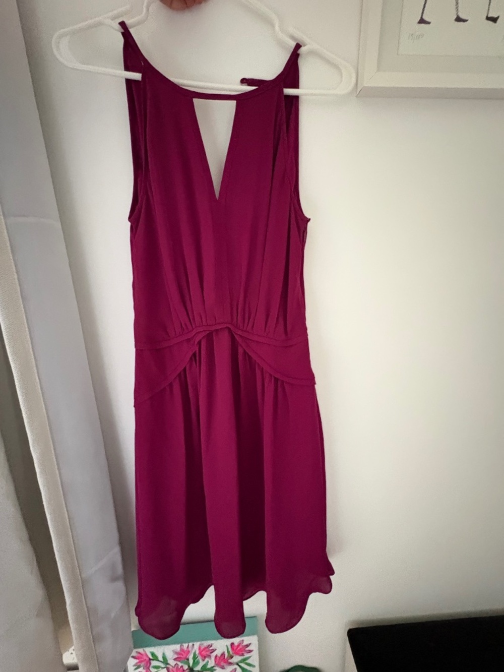 Banana Republic Magenta Sleeveless Cocktail Dress- size 4
